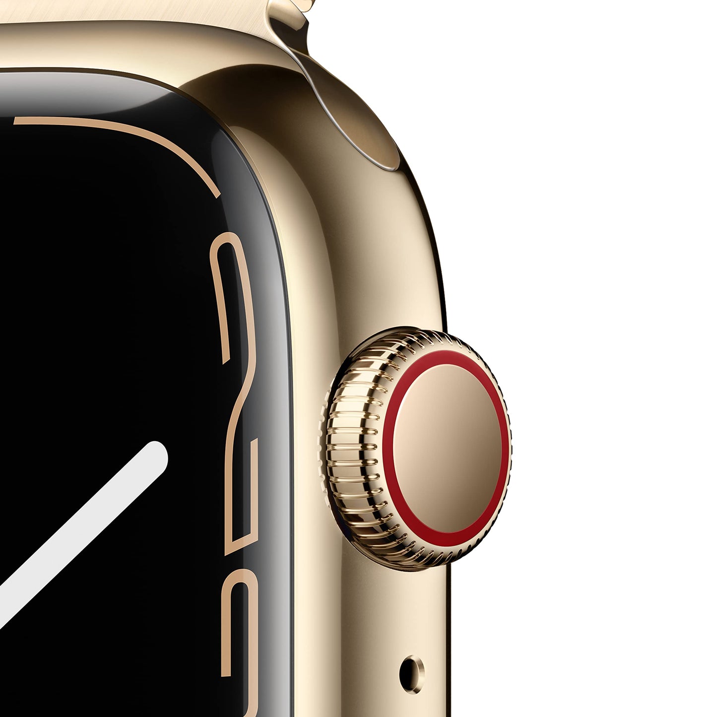 Apple Watch Series 7 Cellular - 45MM - Gold Stainless Steel W/ Gold Mil Loop - MKJG3LL/A