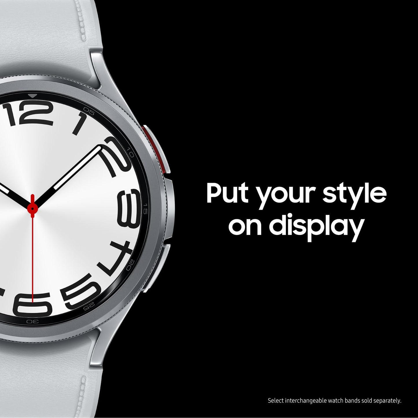 Samsung - Galaxy Watch6 Classic Stainless Steel Smartwatch 43mm LTE - Silver - SM-R955UZSAXAA