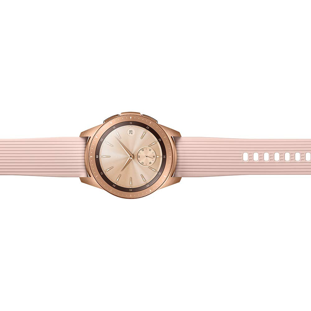Samsung - Galaxy Watch Smartwatch 42mm Stainless Steel LTE SM-R815UZDAXAR GSM Unlocked - Rose Gold (Renewed)