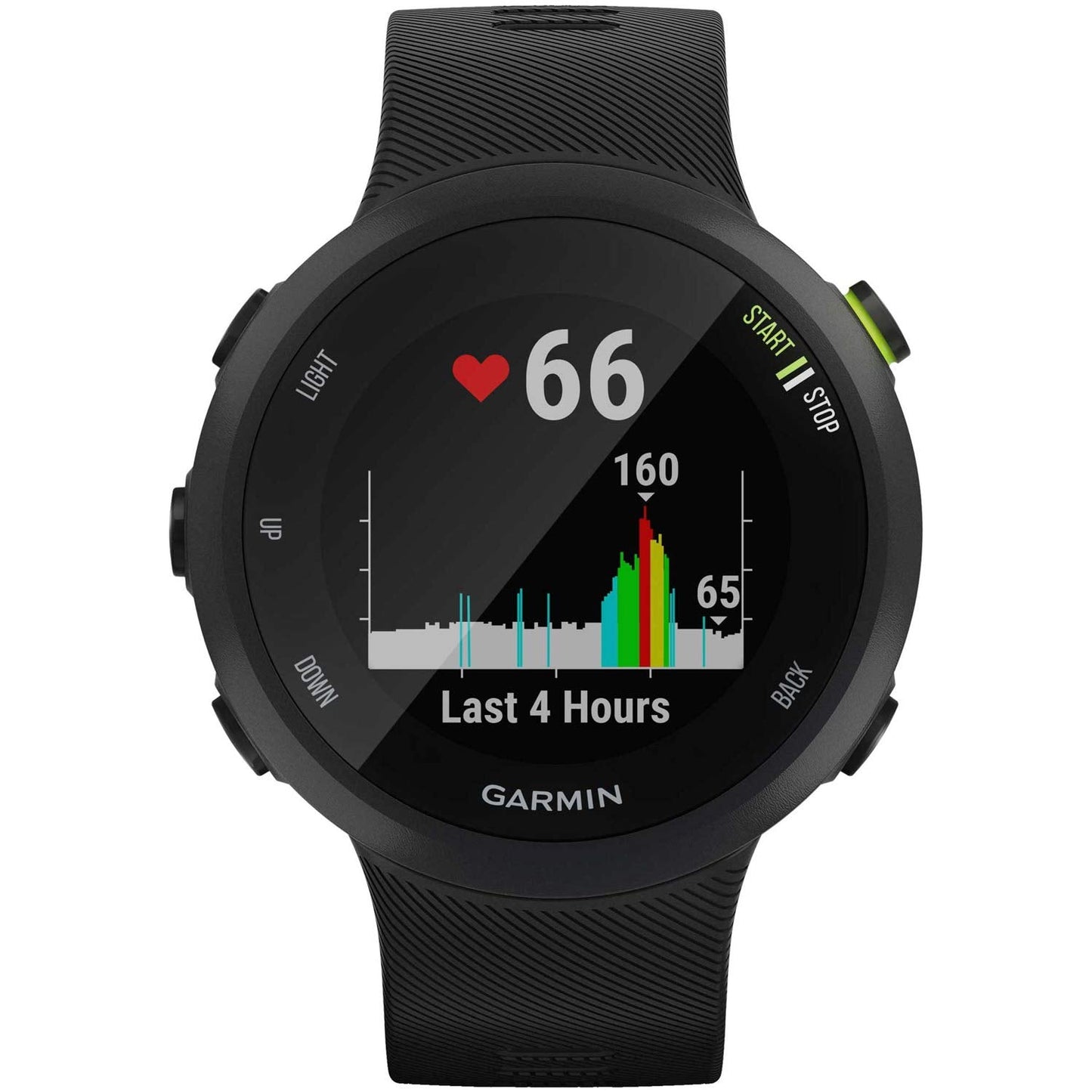 Garmin Forerunner 45S - 39mm Black Case - Black Silicone Band - 010-02156-02