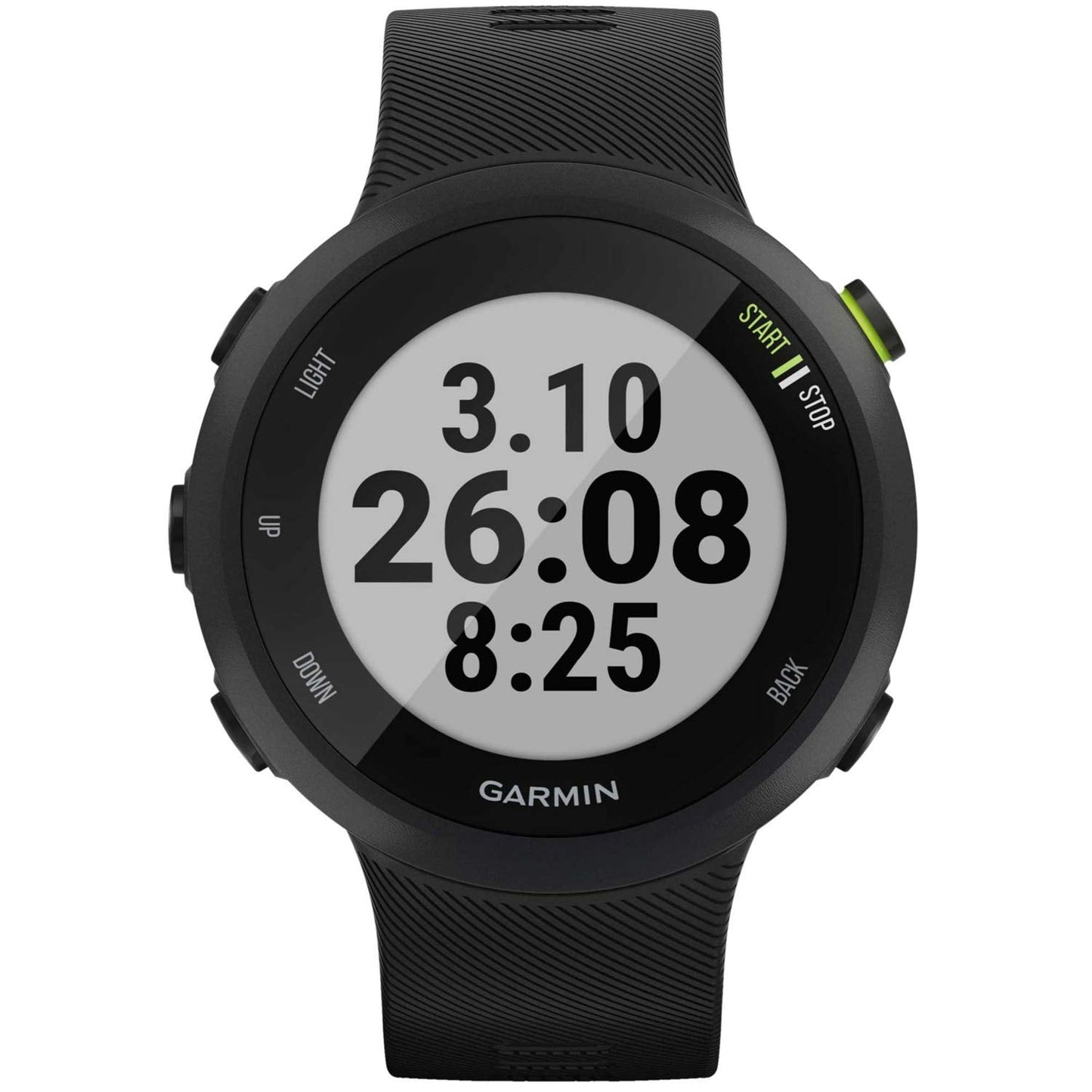 Garmin Forerunner 45S - 39mm Black Case - Black Silicone Band - 010-02156-02