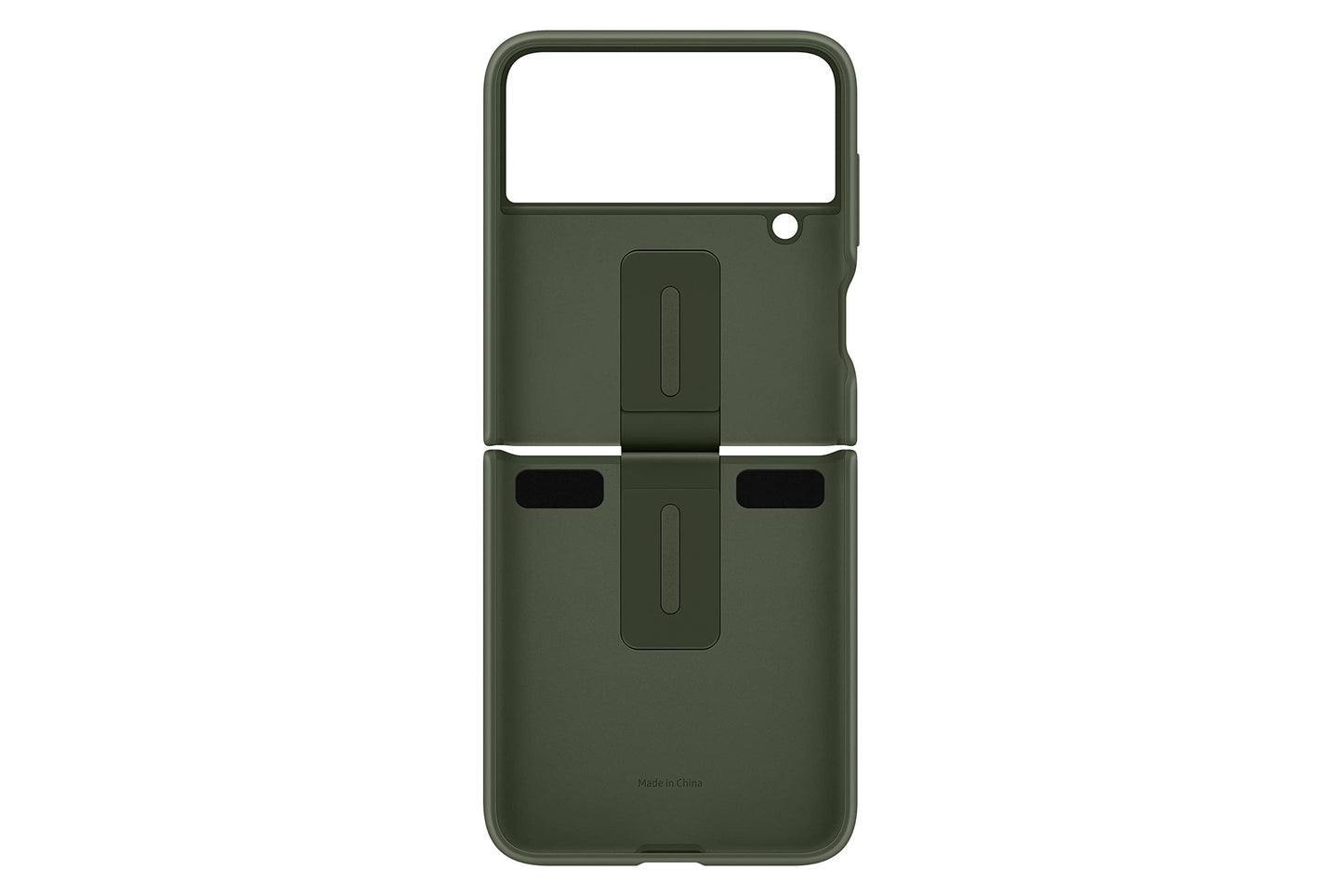 Samsung Silicone Cover with Ring for Galaxy Z Flip4 - Green - EF-PF721TGEGUS