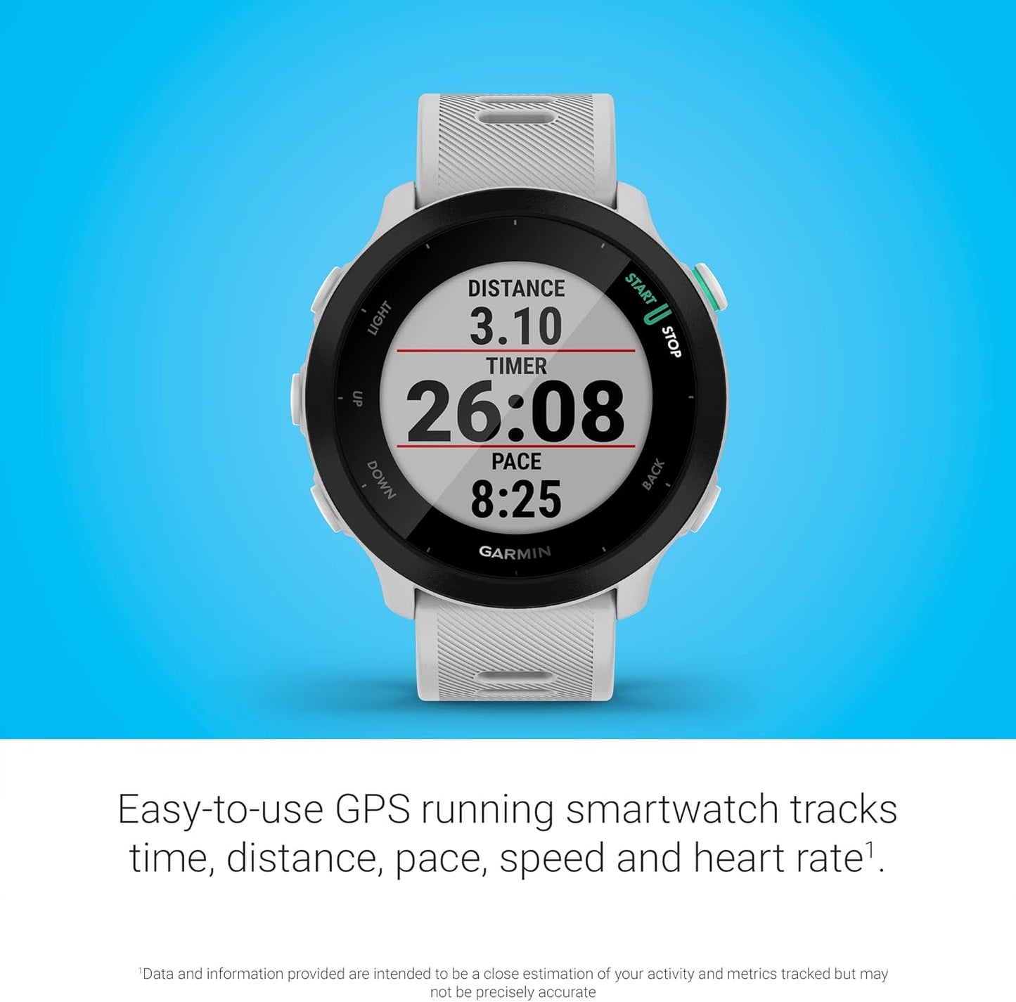 Garmin Forerunner 55, GPS Running Watch White