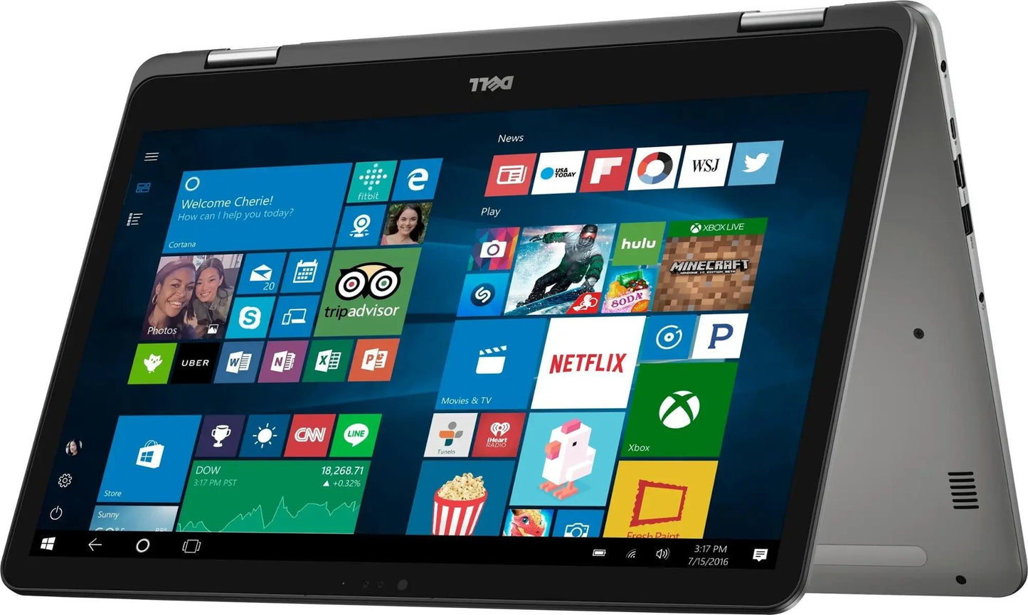 Dell Inspiron 17 7773 – 17.3" 2-in-1 FHD Touch – i7-8550U – 16GB RAM – MX150 – 2TB HDD – Gray – I7773-7855GRY-PUS