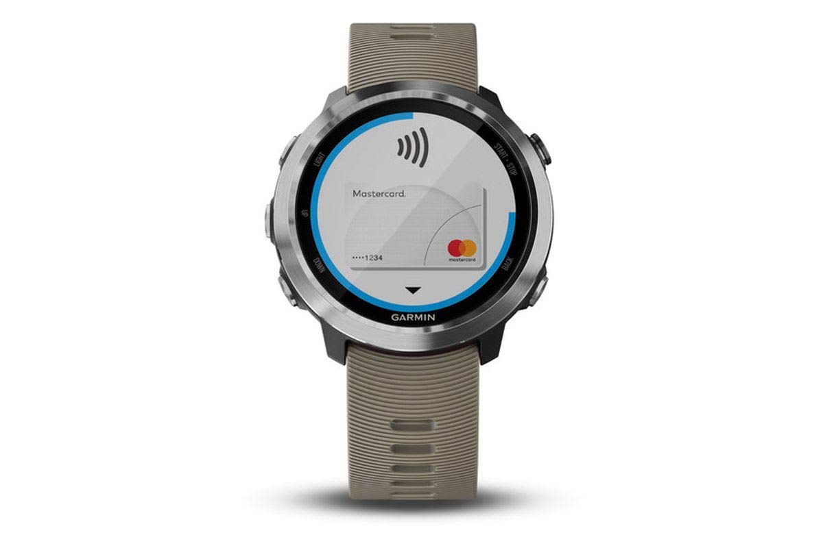 Garmin - Forerunner 645 GPS Monitor Running Watch - Sandstone