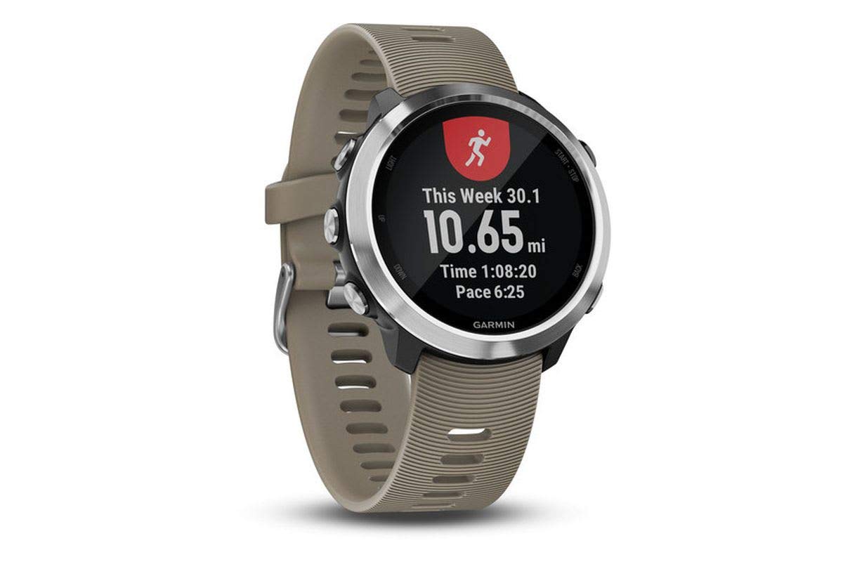 Garmin - Forerunner 645 GPS Monitor Running Watch - Sandstone