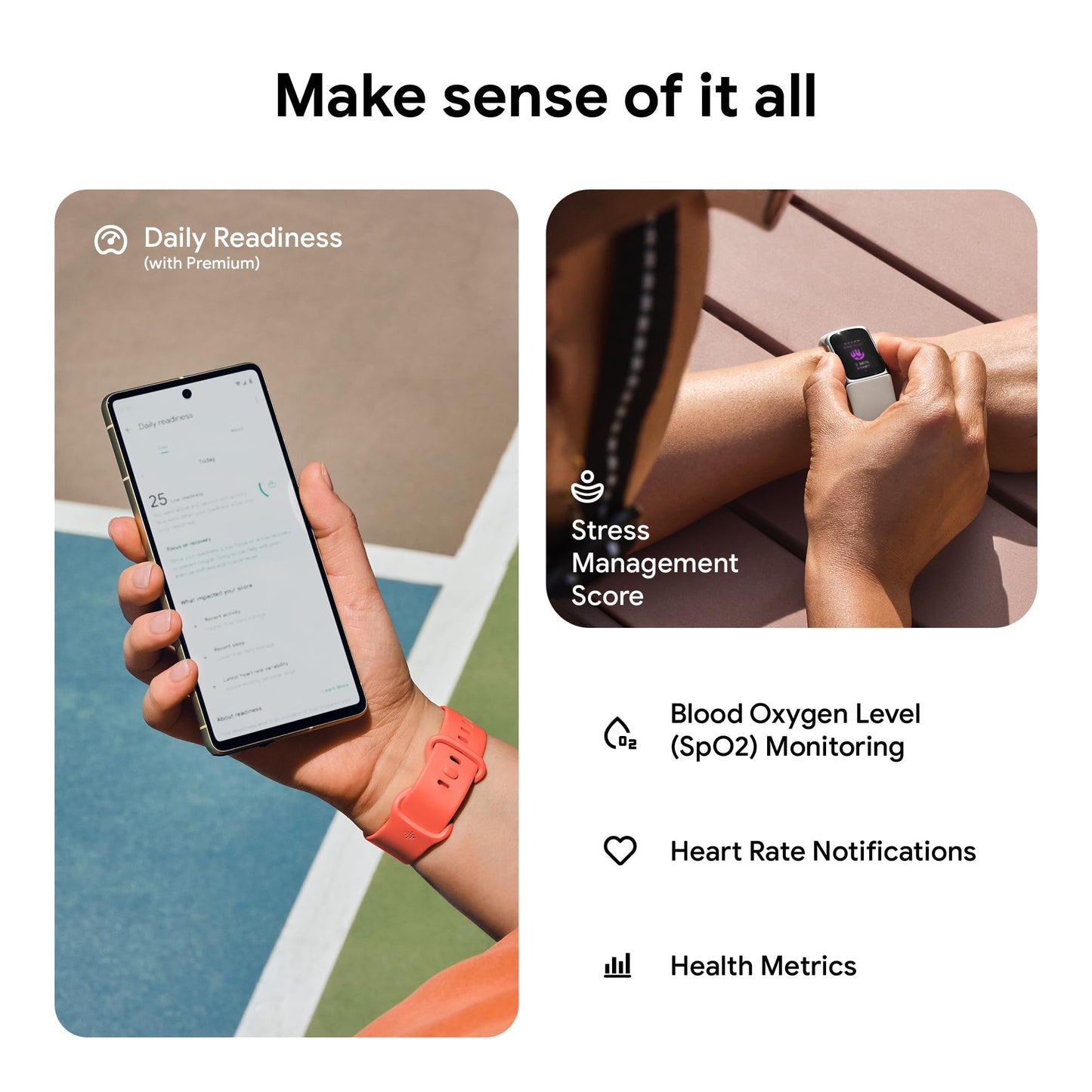 Fitbit Charge 6 Advanced Fitness & Health Tracker - Porcelain