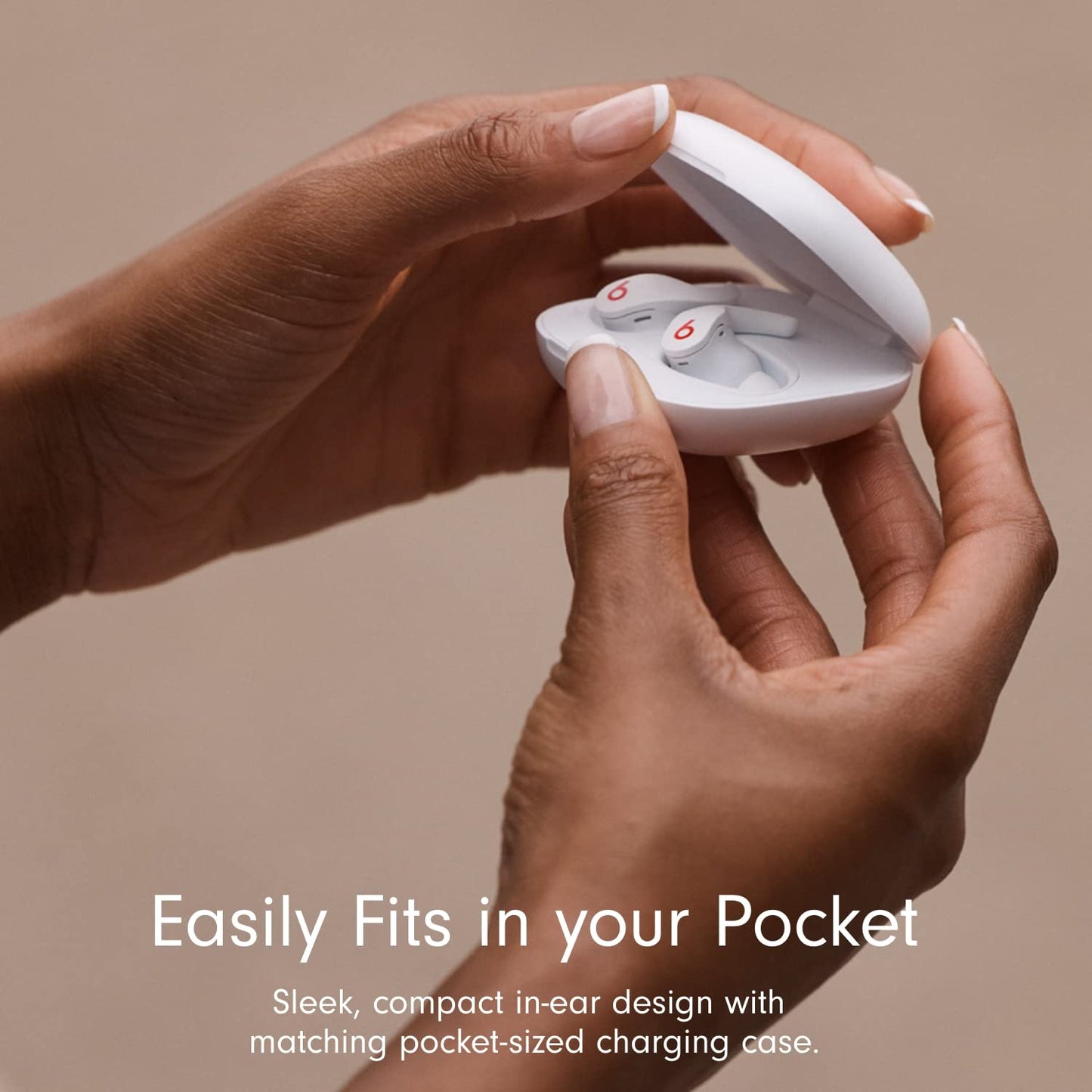 Beats Fit Pro True Wireless Noise Cancelling In-Ear Earbuds - White - MK2G3LL/A