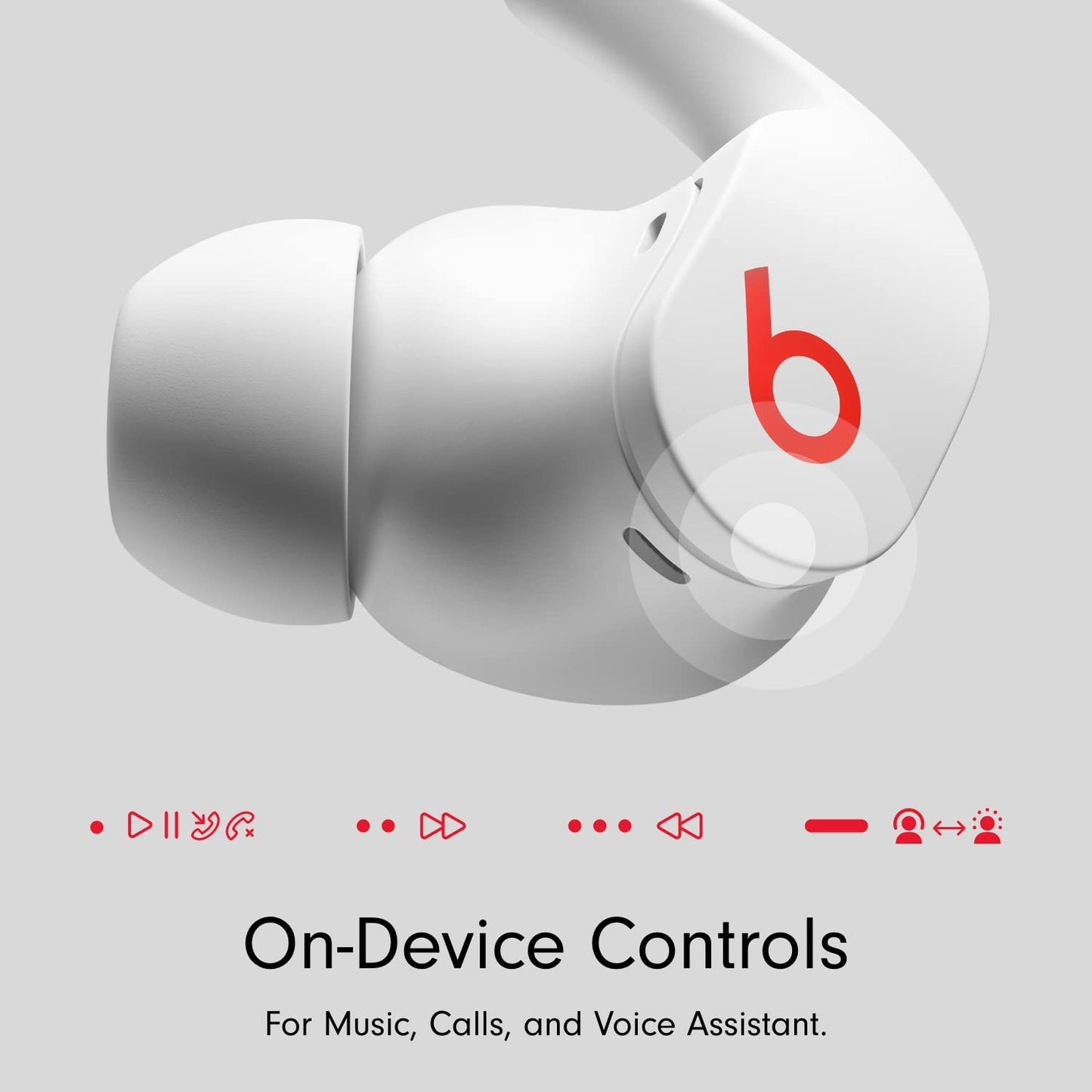 Beats Fit Pro True Wireless Noise Cancelling In-Ear Earbuds - White - MK2G3LL/A