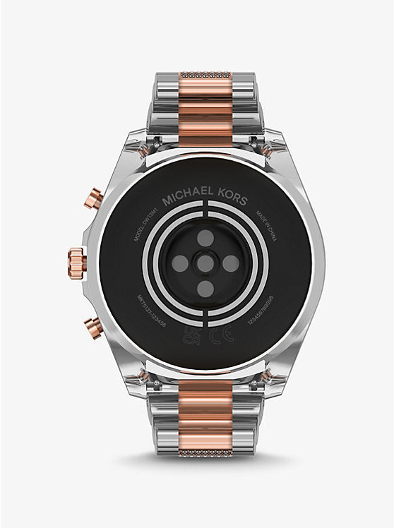Michael Kors Gen 6 Bradshaw 44mm Silver & Rose Gold Stainless Steel