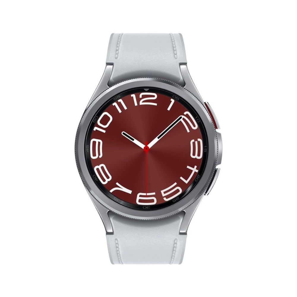 Samsung - Galaxy Watch6 Classic Stainless Steel Smartwatch 43mm Bluetooth - Silver - SM-R950NZSAXAA
