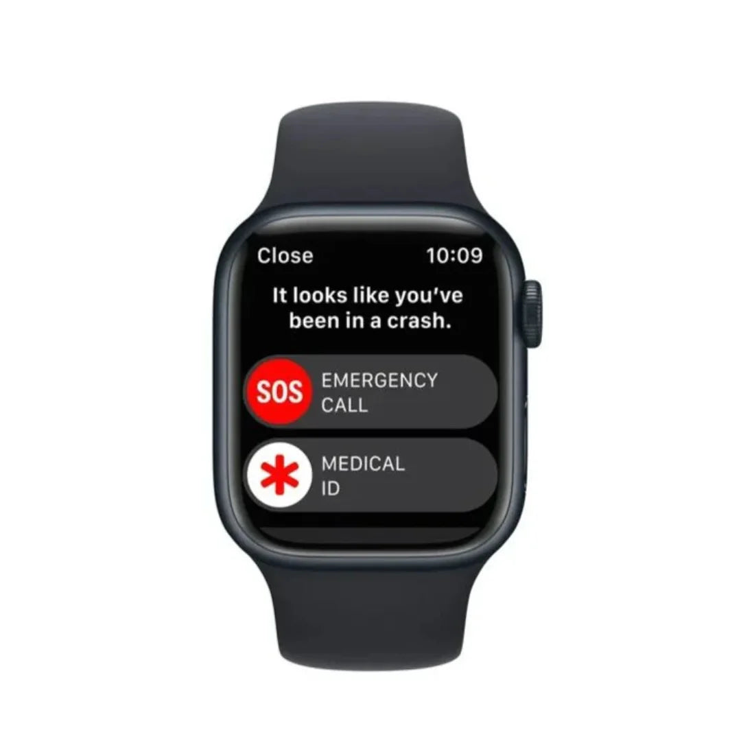Apple Watch Series 8 (GPS + Cellular) 45mm Aluminum Case with Midnight Sport Band - S/M - MNVJ3LL/A