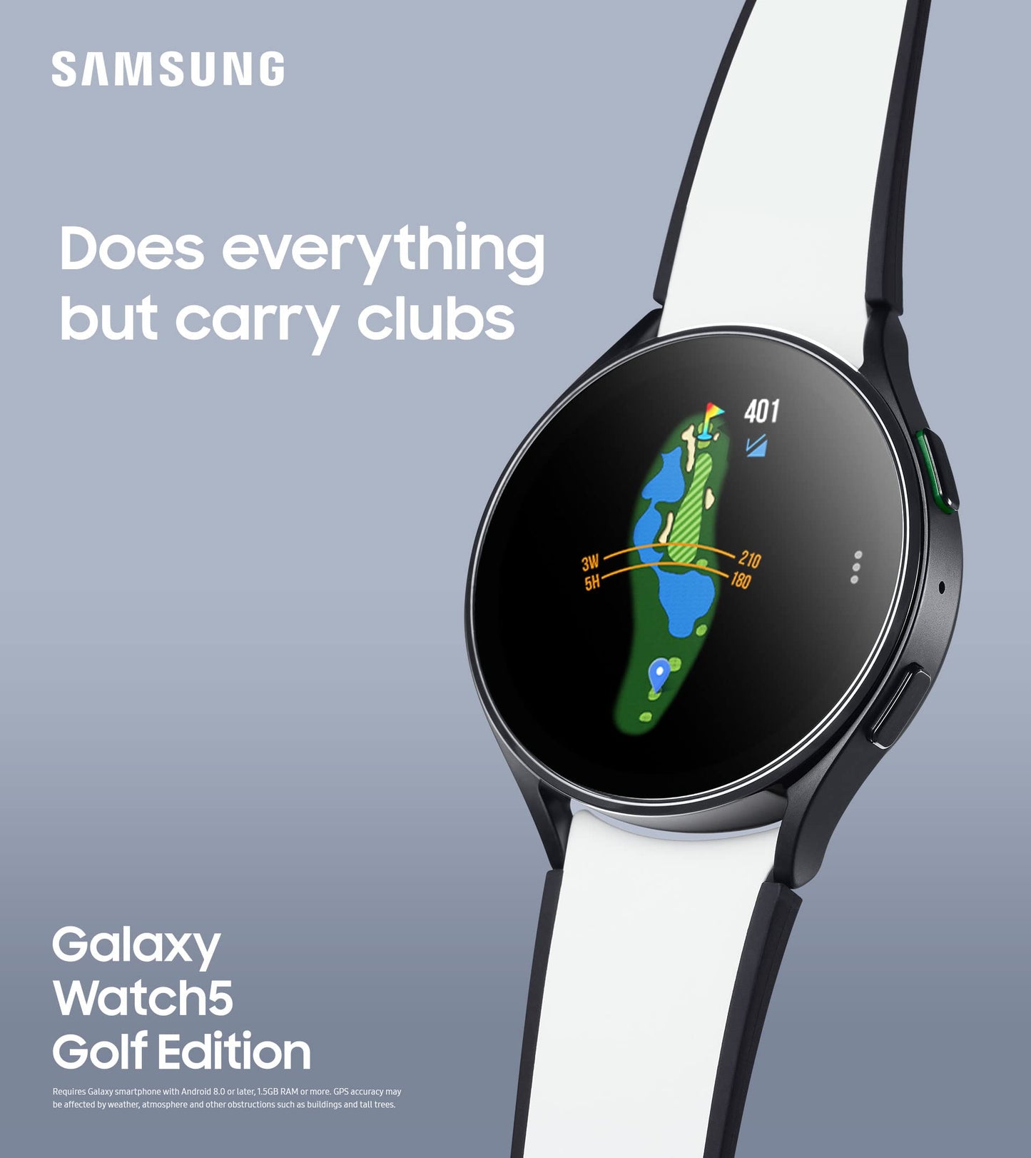 Samsung - Galaxy Watch5 Golf Edition Smartwatch 44mm BT - Black - SM-R910NZAGGFU