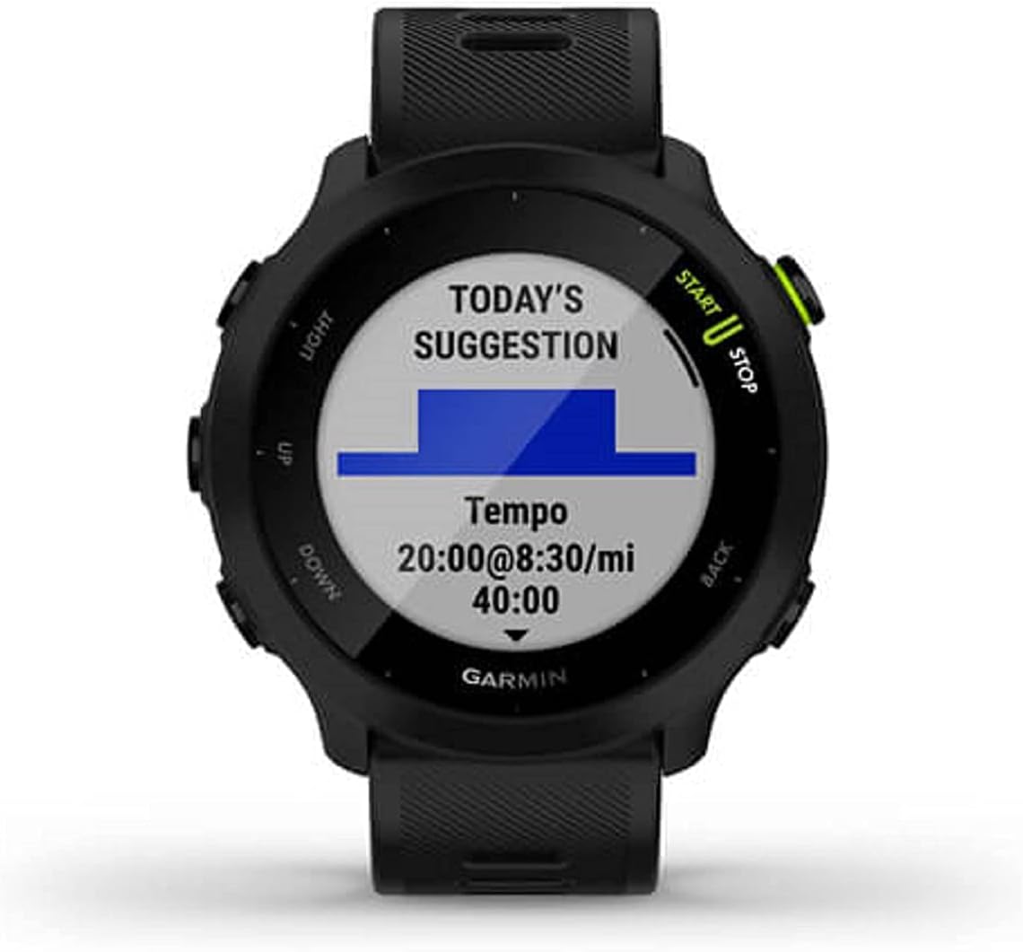 Garmin Forerunner 55 GPS Smartwatch 42mm - Black - 010-02562-00