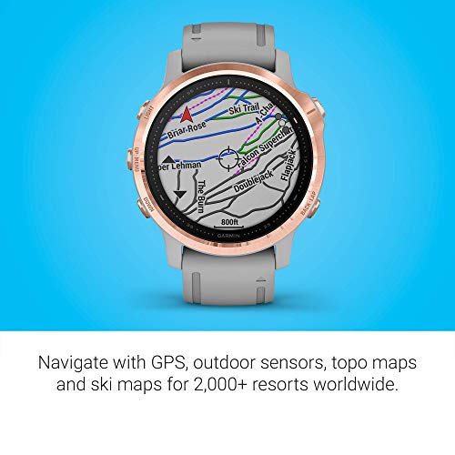 Garmin - fēnix 6S Sapphire GPS Smartwatch 42mm - Rose Gold - 010-02159-20