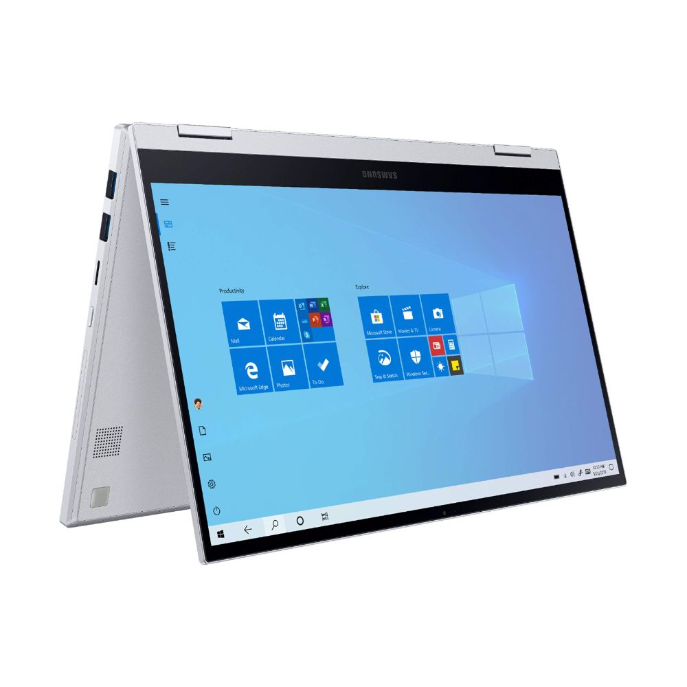 Samsung Galaxy Book Flex Alpha – 2-in-1 13.3" QLED Touch – i5-10210U – 8GB RAM – 256GB SSD – Royal Silver – NP730QCJ-K01US
