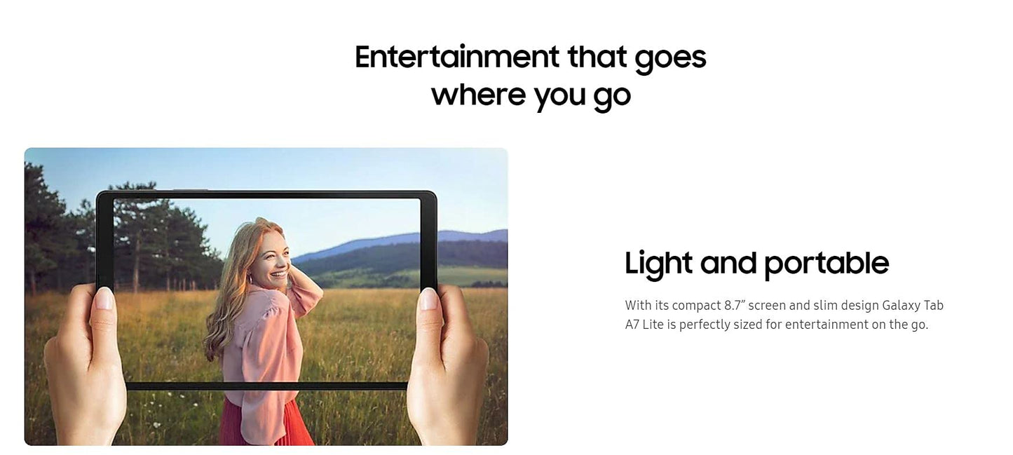 Samsung Galaxy Tab A7 lite 32GB Dark Gray WiFi/LTE Charter Spectrum-SM-T227USPECTRUM