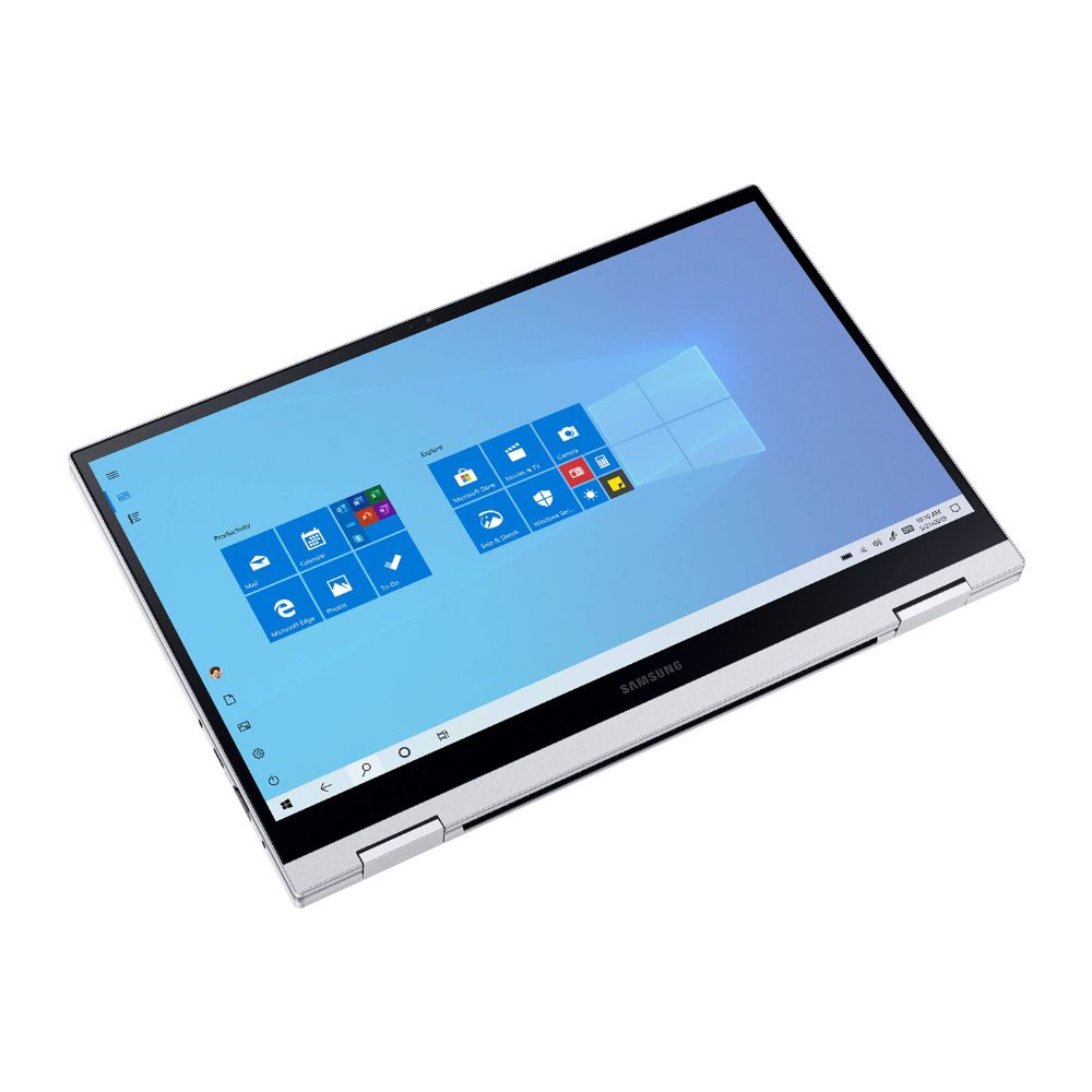 Samsung Galaxy Book Flex Alpha – 2-in-1 13.3" QLED Touch – i5-10210U – 8GB RAM – 256GB SSD – Royal Silver – NP730QCJ-K01US