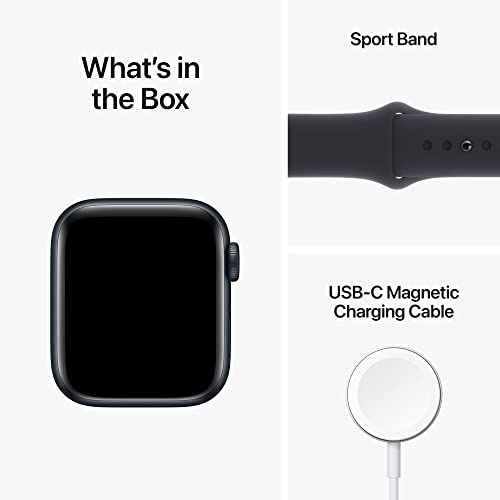 Apple Watch SE 2nd Gen 40mm (GPS + Cellular) Midnight Aluminum Case with Midnight Sport Band M/L - MNTN3LL/A