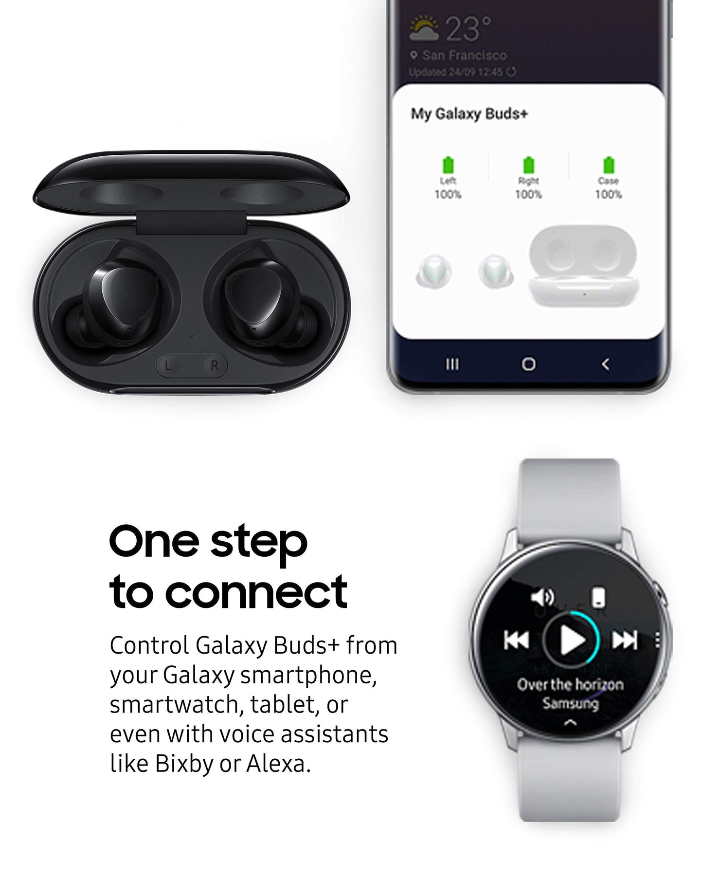 Samsung Galaxy Buds Plus True Wireless Bluetooth Earbuds Black - SM-R175NZKAXAR