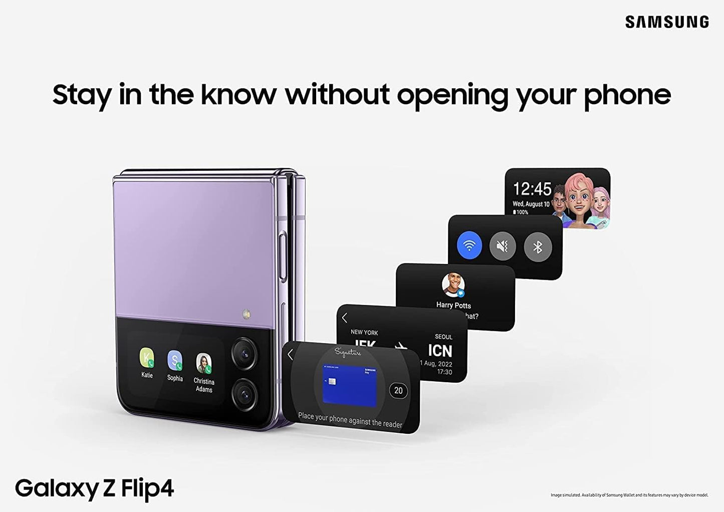 AT&T Samsung Galaxy Z Flip4 128GB - Bora Purple - SM-F721ULVAATT