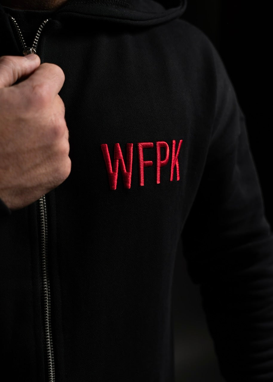 Alpha Black Savage Red Zip Up Hoodie (SALE)