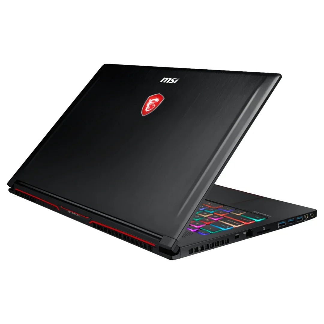 MSI 15.6" Gaming Laptop - Intel i7, 16GB RAM, GTX 1060, 1TB HDD + 256GB SSD, Aluminum Black - GS63 STEALTH-010