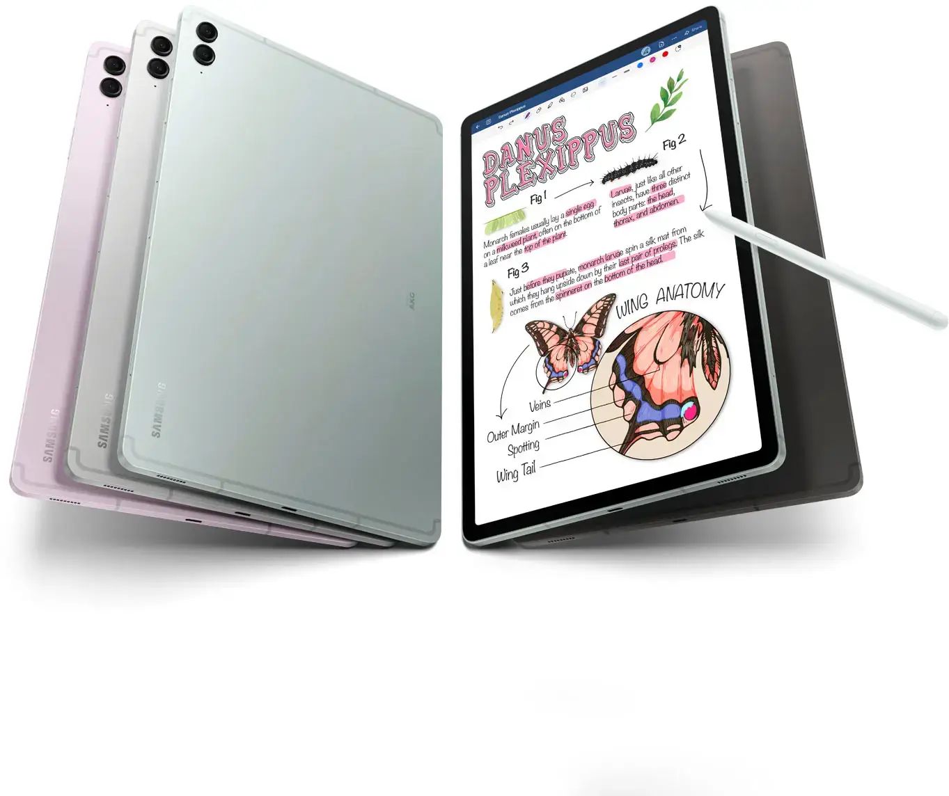 Samsung - Galaxy Tab S9 FE+ - 12.4" 256GB - Wi-Fi - with S-Pen - Mint - SM-X610NLGEXAR