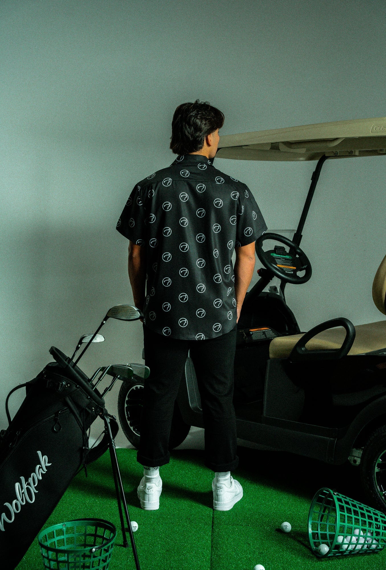 Alpha Black Country Club Button Up (SALE)