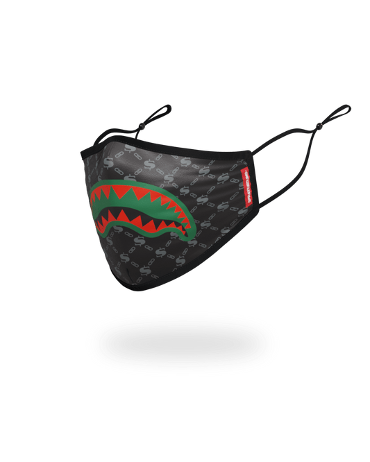 ADULT SPUCCI (BLACK) FORM-FITTING FACE MASK