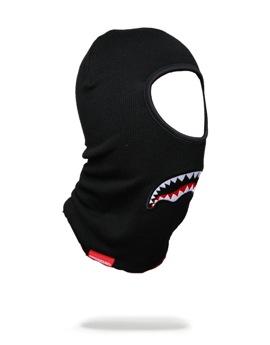 BLACK SHARKMOUTH SKI MASK