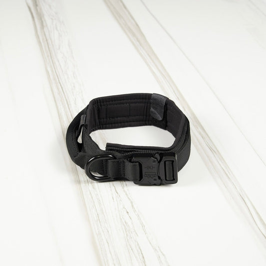 Tactical Nylon Dog Collar Black