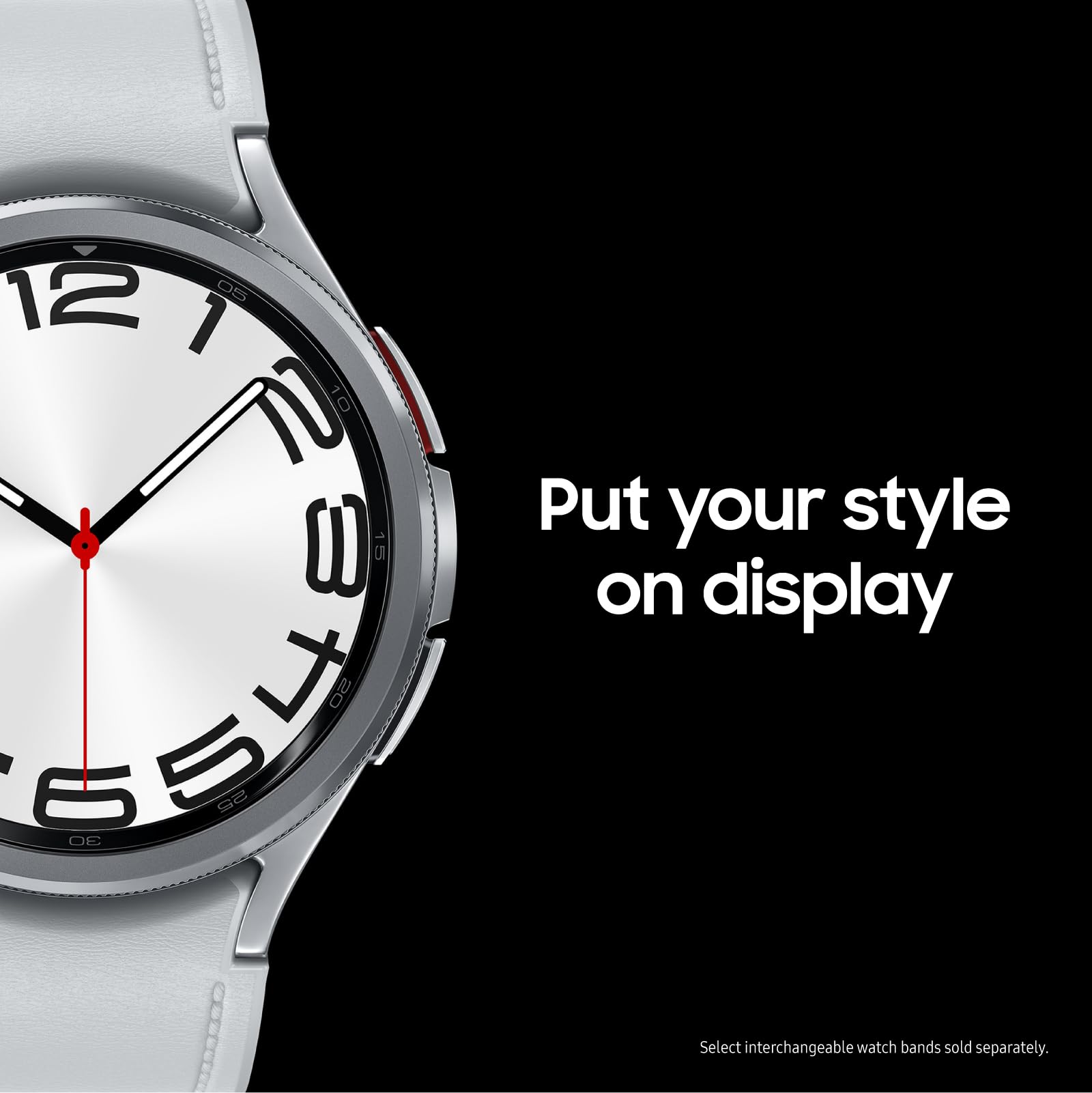Samsung - Galaxy Watch6 Classic Stainless Steel Smartwatch 43mm LTE - Silver - SM-R955UZSAXAA