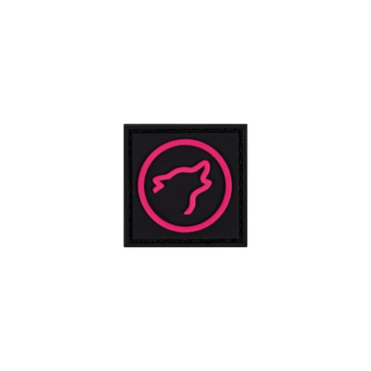 Wolf Head Logo Black/Pink