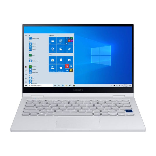 Samsung Galaxy Book Flex Alpha – 2-in-1 13.3" QLED Touch – i5-10210U – 8GB RAM – 256GB SSD – Royal Silver – NP730QCJ-K01US