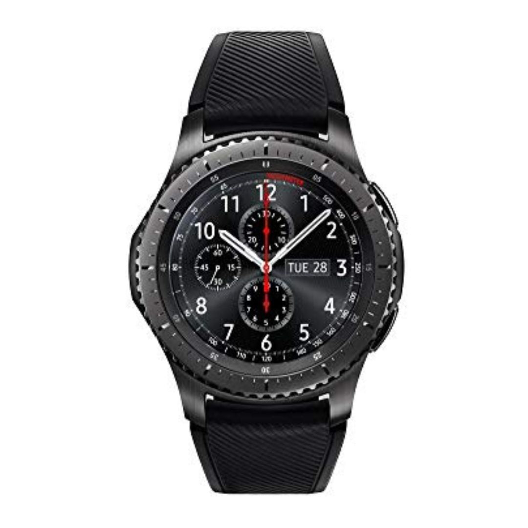 AT&T - Samsung Galaxy Gear S3 Frontier - 46mm - Dark Gray - SM-R765ADAAATT