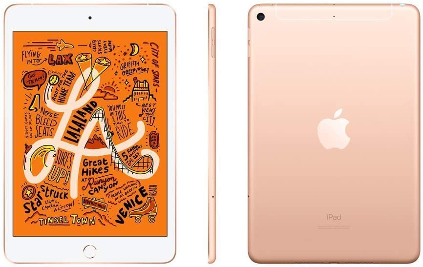 Apple iPad Mini 5th Generation (Wi-Fi + Cellular, 256GB) - Gold - MUYA2LL/A