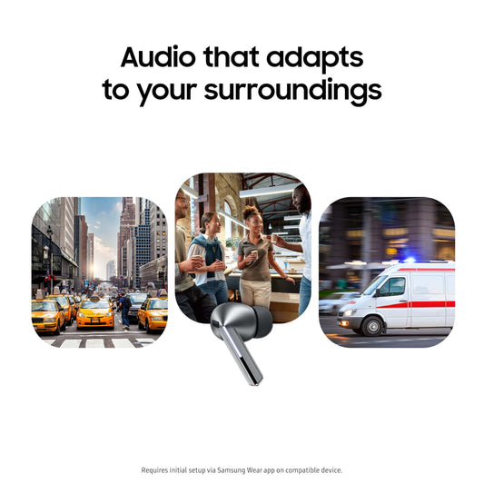 Samsung Galaxy Buds3 Pro – True Wireless Earbuds with Active Noise Cancellation – Silver – SM-R630NZAAXAR
