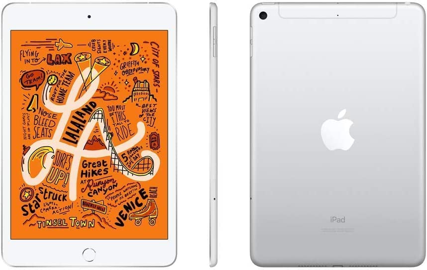 Apple iPad Mini 7.9" 5th Gen (2019) – Wi-Fi + Cellular – 64GB – Silver – MUXG2LL/A