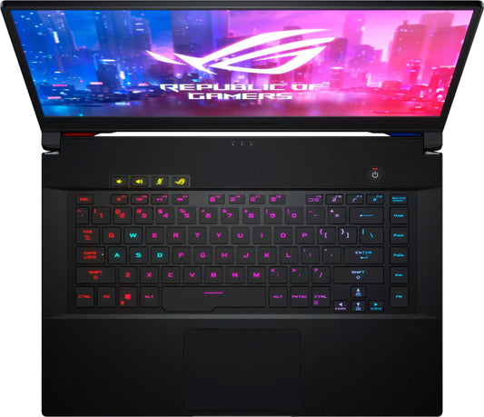 ASUS ROG Zephyrus S – 15.6" FHD 144Hz – i7-9750H – 16GB RAM – RTX 2060 – 512GB SSD – Metallic Black – GX502GV-PB74