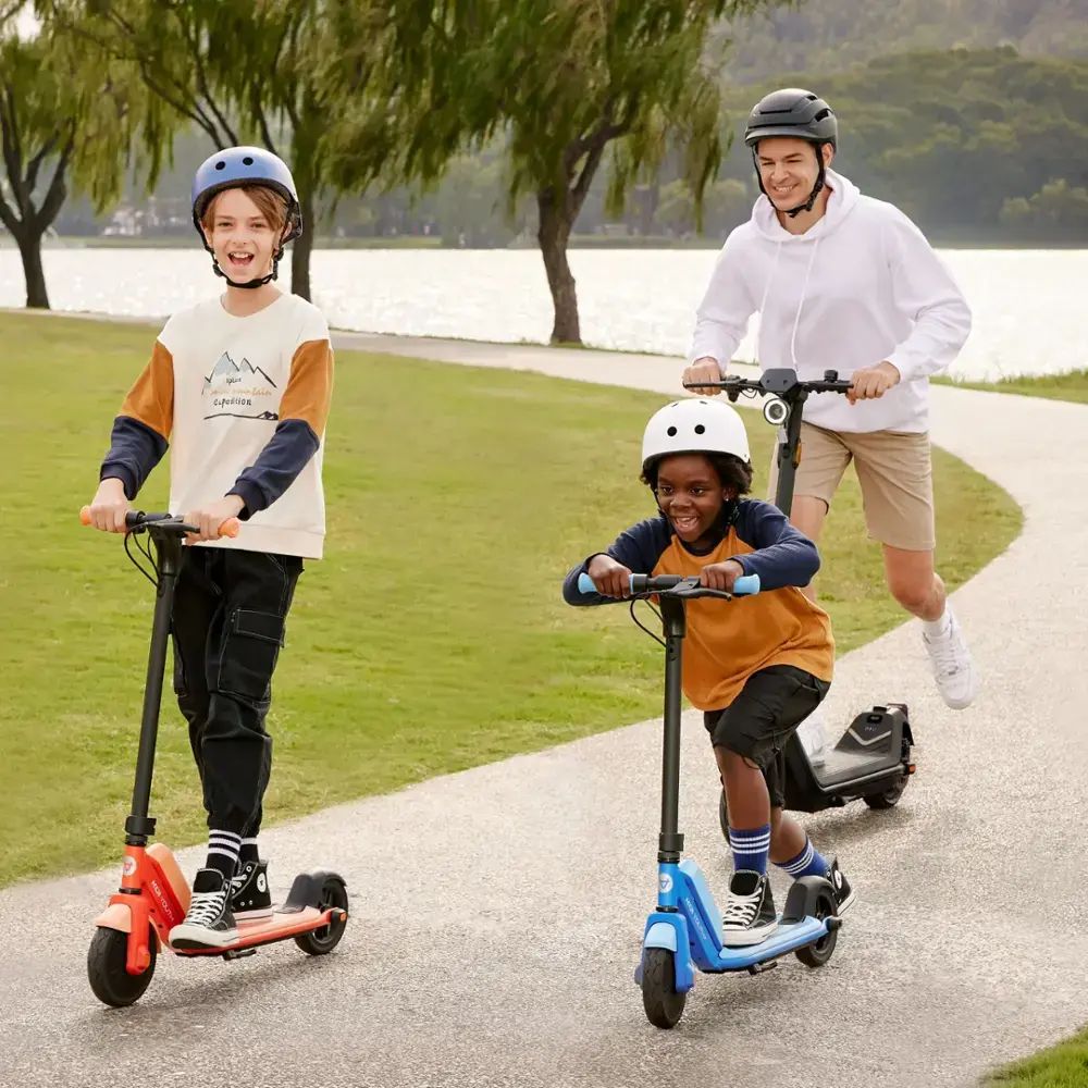 NIU - KQi Youth+ Electric Kids Scooter w/ 7.5 mi Max Operating Range & 10 mph Max Speed - Blue - KBE95AB2A11