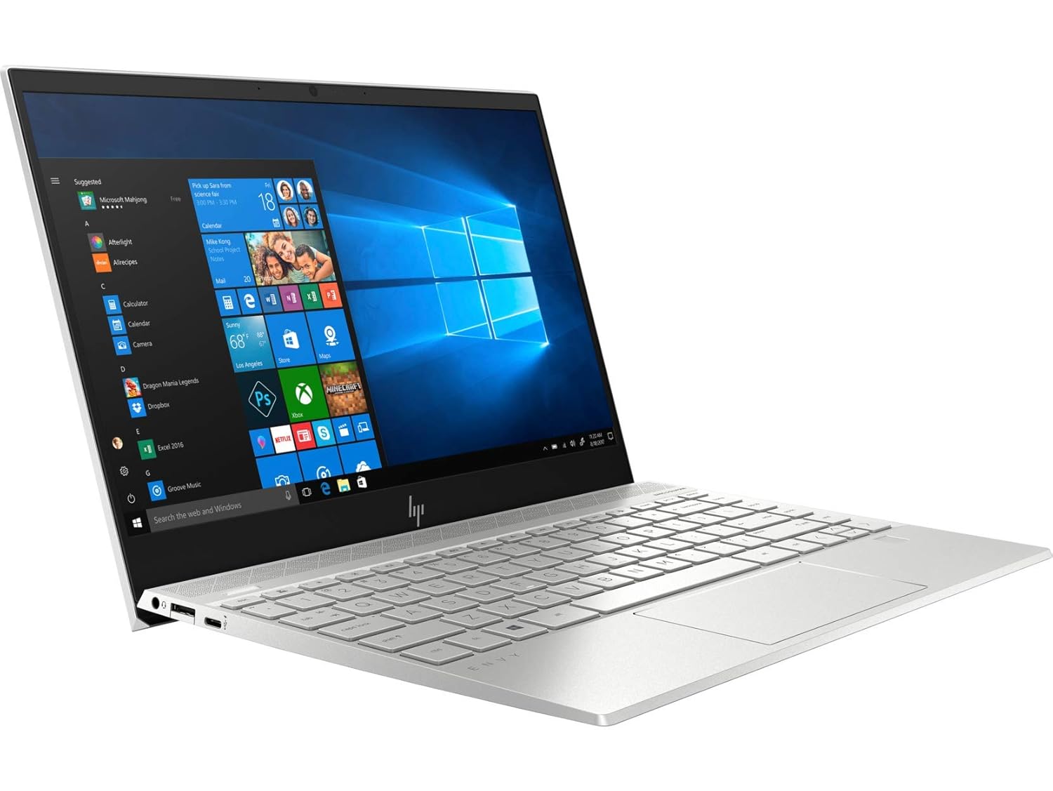 HP Envy – 13.3" FHD Touch – i7-10510U – 16GB RAM – MX250 – 512GB SSD – Silver – 13-AQ1020TX
