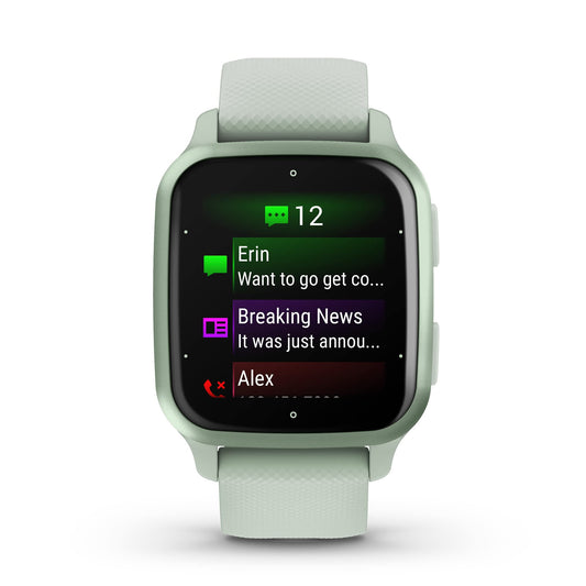 Garmin Venu Sq 2 GPS Smartwatch – 40mm – Cool Mint Case with Cool Mint Silicone Band – 010-02701-02