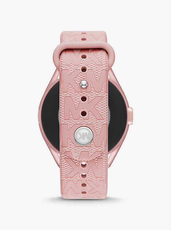 Michael Kors Gen 5E MKGO 43mm Pink-Tone Smartwatch with Pink Silicone Strap – MKT5116V
