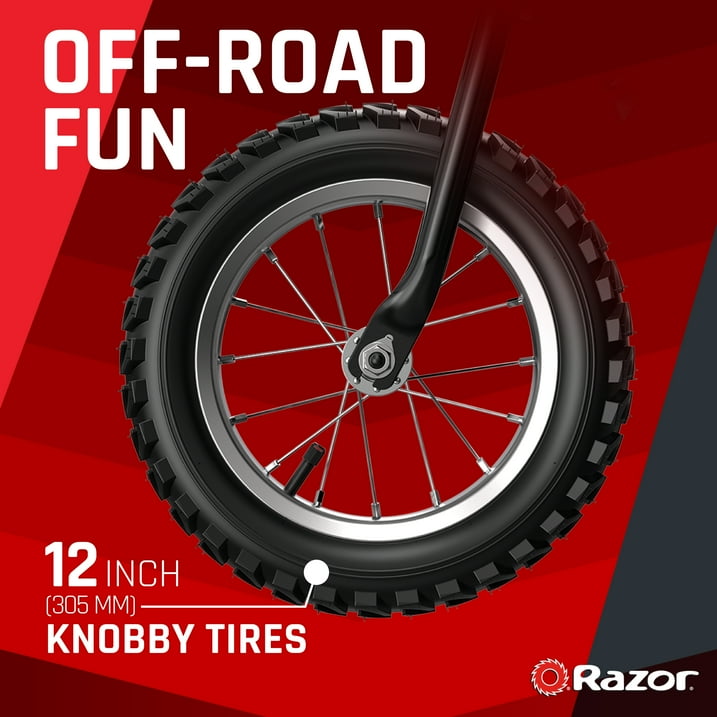 Razor MX125 Kid's Dirt Rocket eBike w/ 5.3 Miles Max Range and 8 mph Top Speed - Black - 15118203