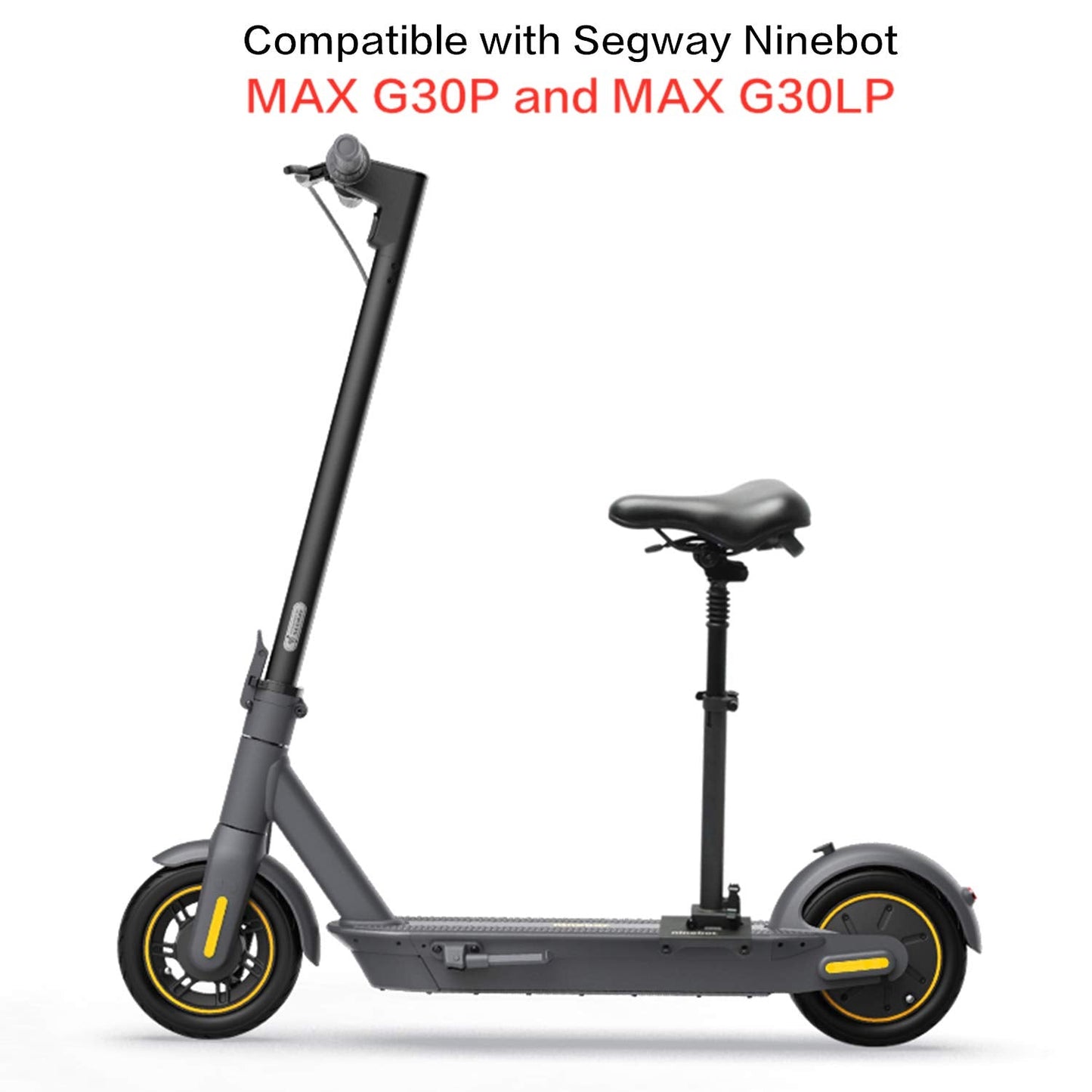 Segway - KickScooter Seat for G30 Max & Max G30LP - Black - AB.00.0011.93