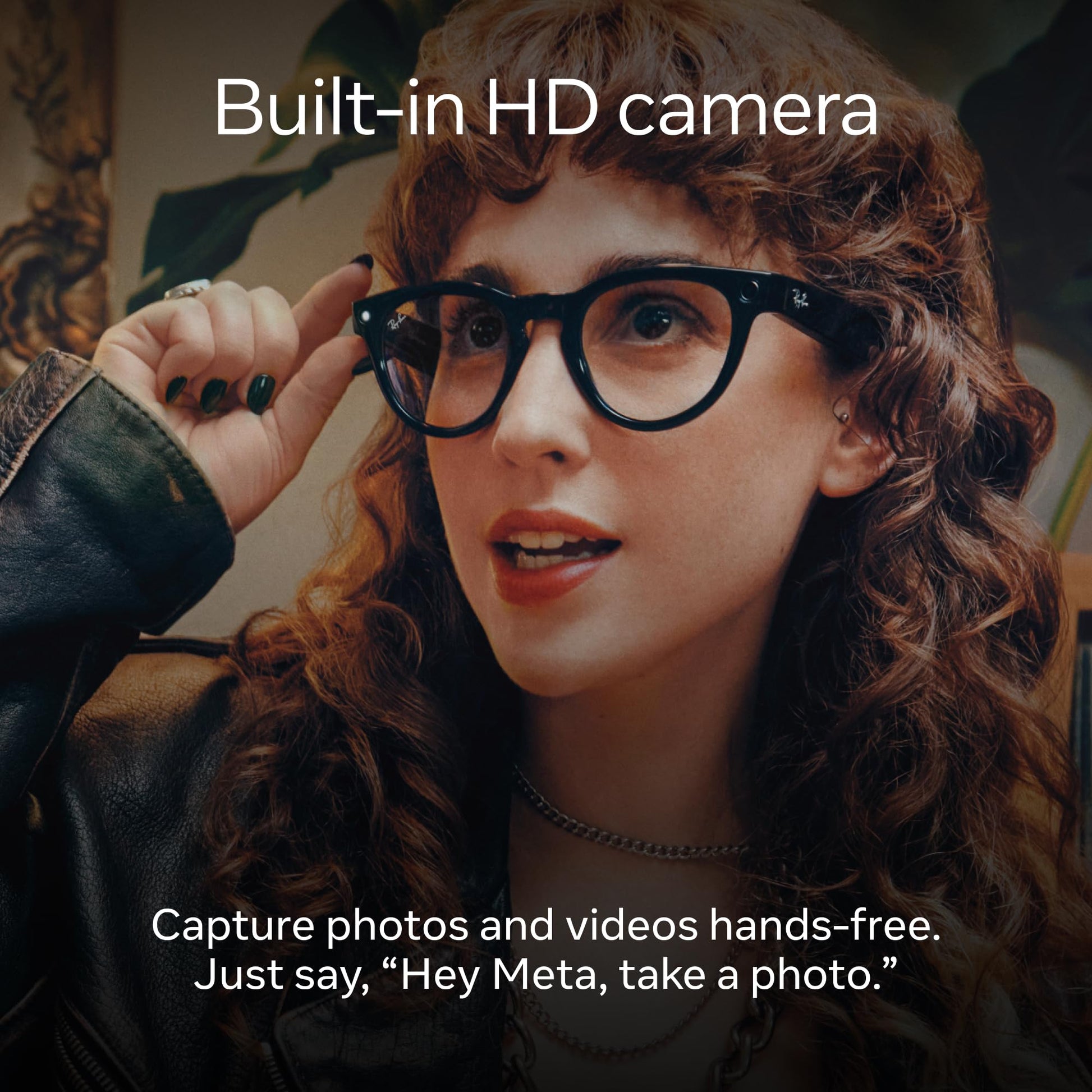 Ray-Ban Meta - Headliner glasses with Meta AI, Audio, Photo, Video Compatibility - Transitions Yellow Lenses - Warm Stone