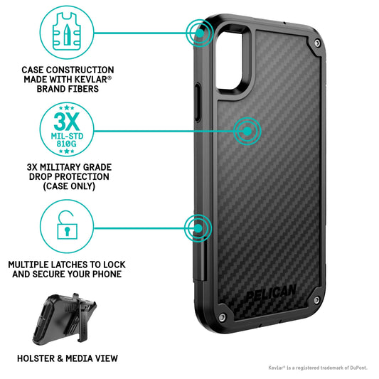 Pelican Shield – iPhone XS Max – Black – C43140-001A-BKBK