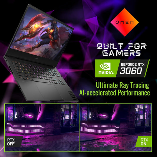 HP OMEN – 16.1 in QHD - Intel Core i9‑12900H - 16 GB DDR5 - NVIDIA GeForce RTX 3060 - 1 TB SSD - Shadow Black
