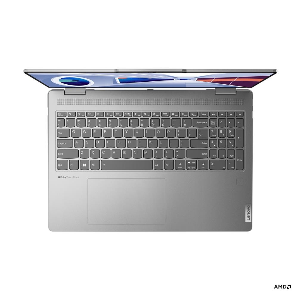 Lenovo Yoga 7 16ARP8 – 16″ WUXGA Touch – AMD Ryzen 7 7735U – 16 GB RAM – Radeon 680M – 1 TB SSD – Arctic Gray – 83BS0002US